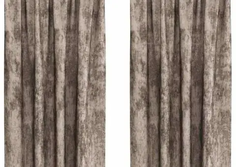 Cortine Velvet , set de 2 piese cu ochiuri, Cappuccino, 175 x 140 cm - 2/5