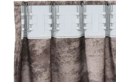 Cortine din catifea 2 buc cu ochiuri, cappuccino, 260x140 cm - 4/5