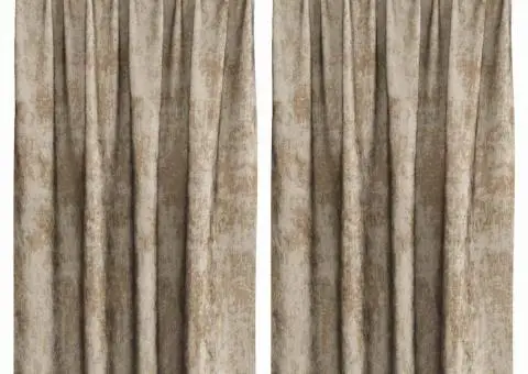 Perdele din catifea 2 buc cu oculari champagne 140x140 cm - 2/5