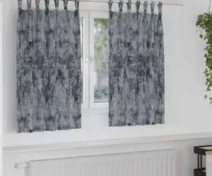 vidaXL Set de perdele din catifea , 2 piese, gri argintiu, 140 x 140 cm