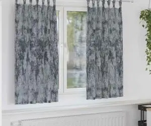 vidaXL Cortine din catifea , set de 2 bucăți cu inele Gri Argintiu, 175 x 140 cm.