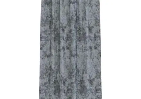 Perdele din catifea , set de 2 piese cu inele gri argintiu, 260 x 140 cm - 3/5