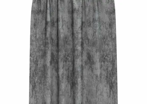 Cortine din catifea , set de 2 bucăți cu ochiuri gri, 175 x 140 cm - 3/5