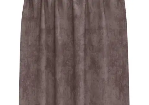 Cortine din catifea , 2 bucăți, cu ochiuri maro, 140x140 cm - 3/5