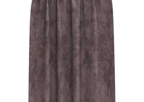 Cortine din catifea , 2 piese cu găici, maro, 175 x 140 cm - 3/5