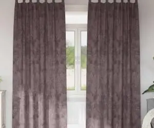 vidaXL Set 2 draperii din catifea cu inele maronii, 260 x 140 cm