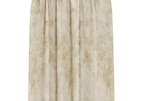 Cortina din catifea , set de 2 piese cu inele, Crem, 175 x 140 cm - 3/5