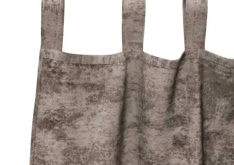 Cortine din catifea , 2 piese cu ochiuri, cappuccino, 140 x 140 cm - 4/5