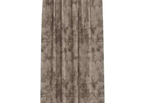 Set de 2 cortine din catifea cu inele, Cappuccino, 260 x 140 cm - 3/5