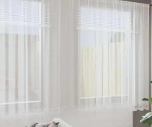 vidaXL Perdele cu perdele Floral Alb 400 x 240 cm Poliester