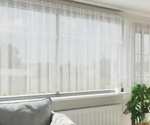 vidaXL Perdele cu perdele Floral Alb 600 x 140 cm Poliester