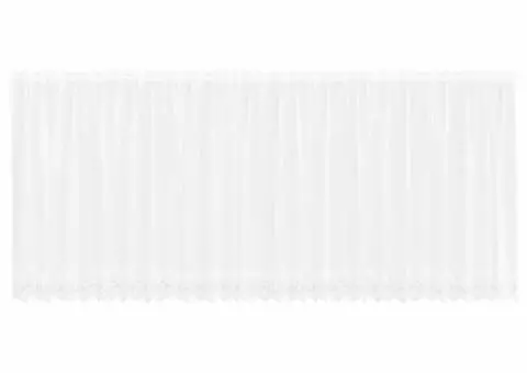 Perdele cu perdele Floral Alb 600 x 140 cm Poliester - 2/5