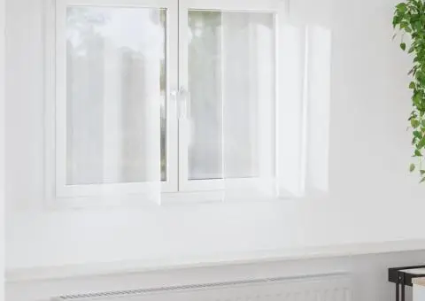 Perdele cu perdele 2 pcs Alb 140 x 140 cm Poliester - 1/5