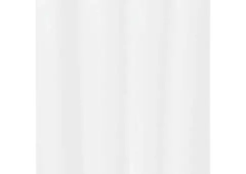 Perdele cu perdele 2 pcs Alb 140 x 140 cm Poliester - 3/5