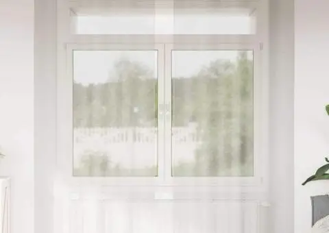 Perdele cu perdele 2 pcs Crem 140 x 225 cm Poliester - 1/5