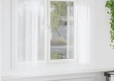 Perdele cu perdele 2 pcs Alb 140 x 175 cm Poliester - 1/5