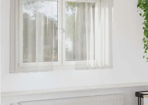 Perdele cu perdele 2 pcs Crem 140 x 140 cm Poliester - 1/5