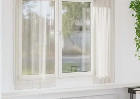 Perdele cu perdele 2 pcs Nisip 140 x 175 cm Poliester - 1/5