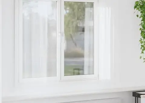 Perdele cu perdele 2 pcs Alb 140 x 175 cm Poliester - 1/5