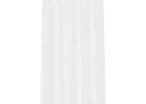 Perdele cu perdele 2 pcs Alb 140 x 245 cm Poliester - 3/5