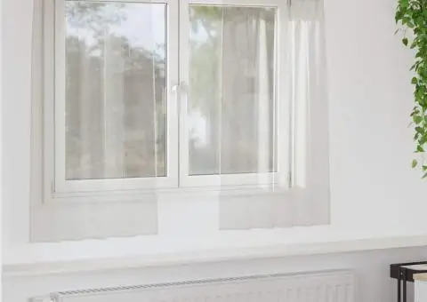 Perdele cu perdele 2 pcs Crem 140 x 140 cm Poliester - 1/5