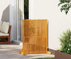 vidaXL Pravan intimitate interior/exterior, 110 cm, lemn masiv acacia