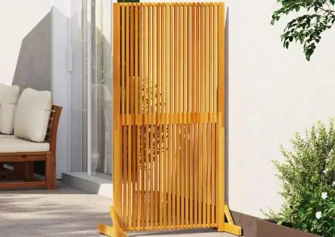 Pravan intimitate interior/exterior, 150 cm, lemn masiv acacia - 1/5