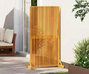 vidaXL Pravan intimitate interior/exterior, 150 cm, lemn masiv acacia
