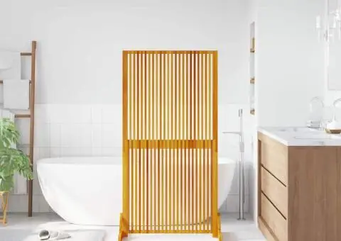 Pravan intimitate interior/exterior, 150 cm, lemn masiv acacia - 3/5