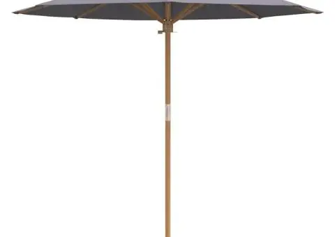 Paravan de grădină, gri închis, 217x230 cm, bambus - 4/5