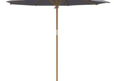 Paravan de grădină, gri închis, 240x260 cm, bambus - 2/5