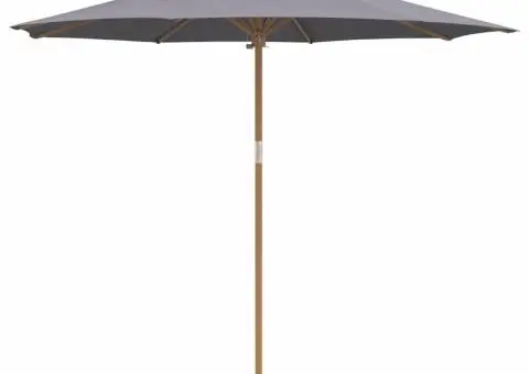 Paravan de grădină, gri închis, 270x260 cm, bambus - 2/5