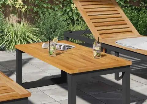 Placă de masă 100x50x2,2 cm din lemn masiv de acacia, dreptunghiulară - 3/5