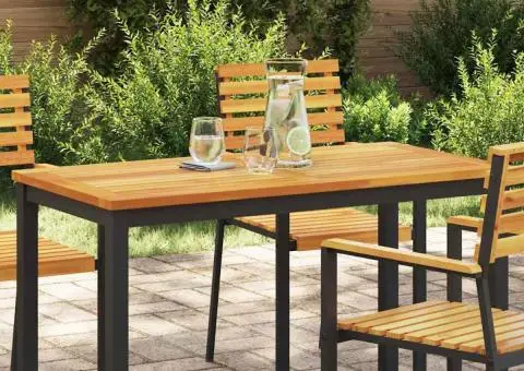 Blat de masă 110x55x2,2 cm din lemn masiv de acacia - 1/5