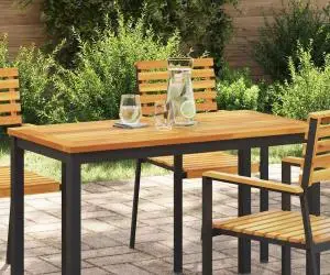 vidaXL Blat de masă 110x55x2,2 cm din lemn masiv de acacia