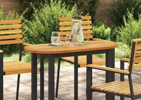 Blat de masă 90x45x2,2 cm Oval din lemn solid de acacia - 3/5