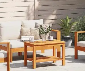 vidaXL Masă de cafea 70x40x45 cm din lemn masiv de acacia