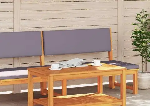 Masă de cafea 90x50x45 cm din lemn masiv de acacia - 3/5