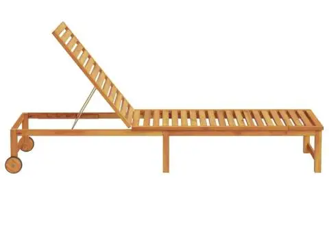 Șezlong din lemn masiv de acacia - 5/5