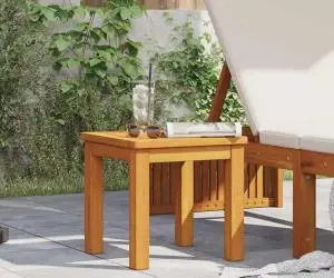 vidaXL Masă laterală de grădină 35x35x34 cm din lemn masiv de acacia