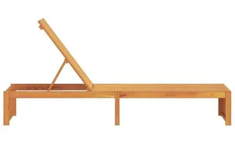 Șezlong 200x55x30 cm din lemn masiv de acacia - 5/5