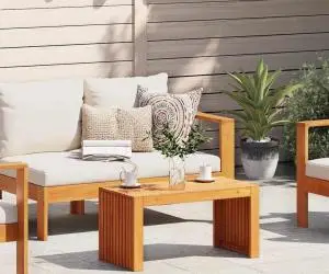 vidaXL Masă de cafea 70x35x35 cm Lemn masiv Acacia