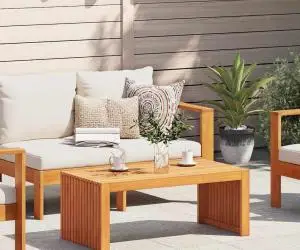 vidaXL Masă de Cafea 90x45x35 cm Lemn Masiv Acacia