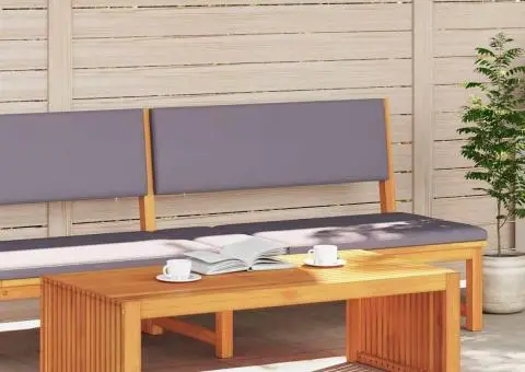 Masă de Cafea pentru Grădină 110x55x35 cm Lemn Solid Acacia - 3/5