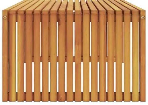 Masă de Cafea pentru Grădină 110x55x35 cm Lemn Solid Acacia - 5/5