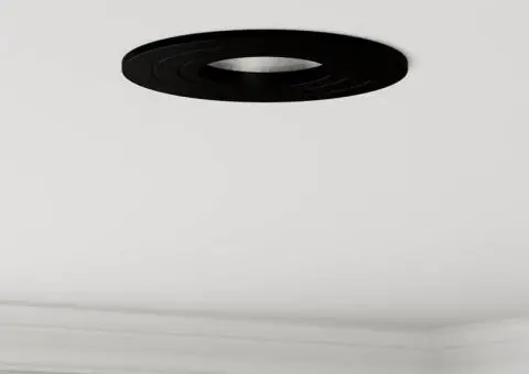 Spotlight-uri încastrate 12 buc Round GU10 Negru Ø91 mm - 1/5