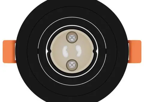 Spotlight-uri încastrate 12 buc Round GU10 Negru Ø91 mm - 5/5