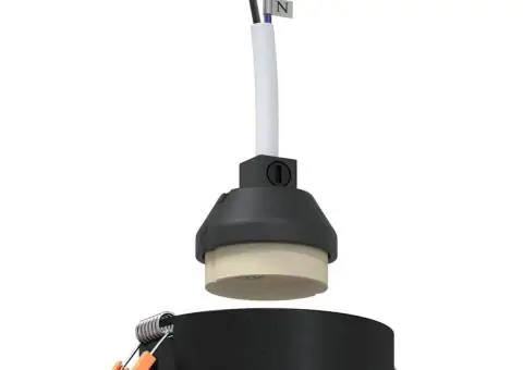 Spoturi încastrate 24 pcs Rotund GU10 Negru Ø91 mm - 2/5