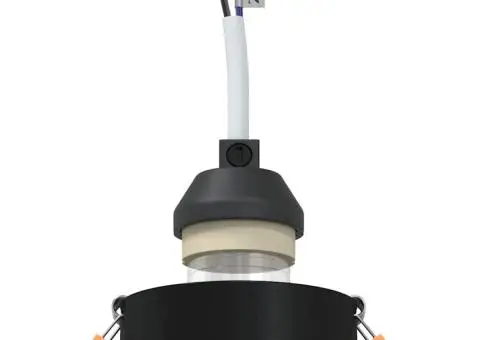 Spoturi încastrate 24 pcs Rotund GU10 Negru Ø91 mm - 3/5