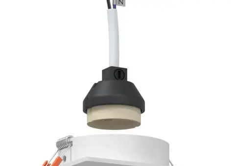 Spoturi încastrate 24 buc Pătrate GU10 Alb 91x91 mm - 2/5